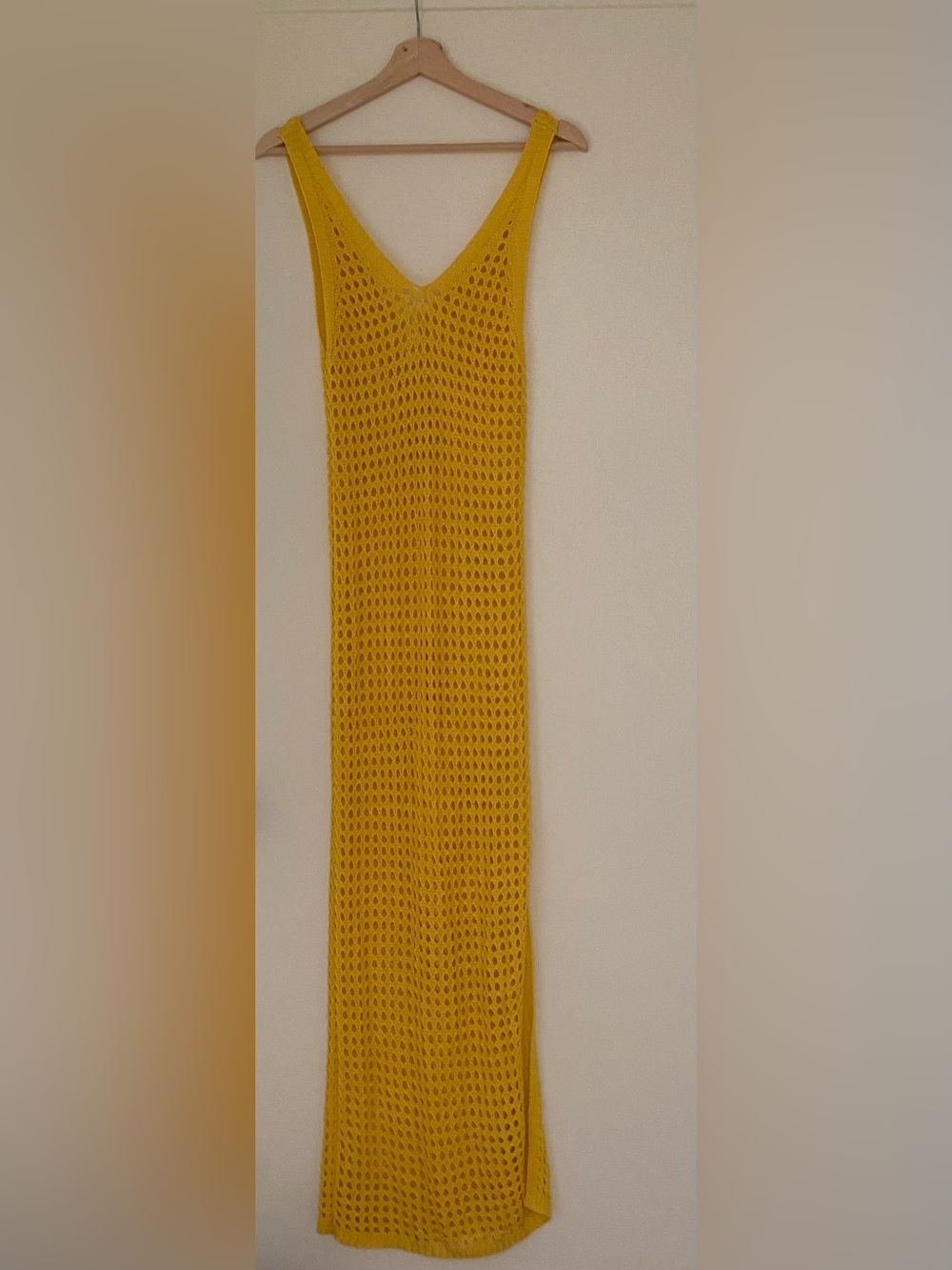 Shade & Shore Mesh Yellow Cover Up
